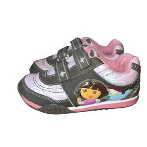 Vintage Y2K Dora The Explorer toddler girl pink brown sneakers size 11